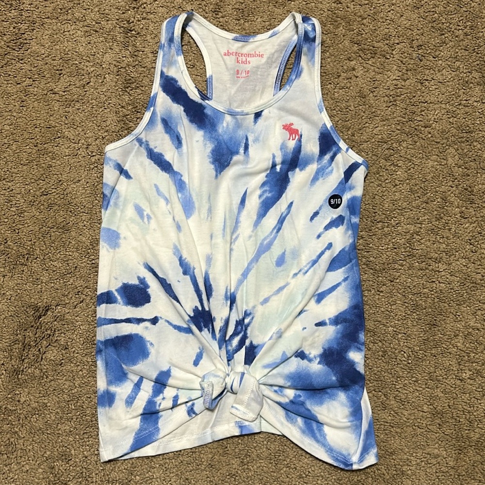 Abercrombie kids racer back tie dye tank top, new!